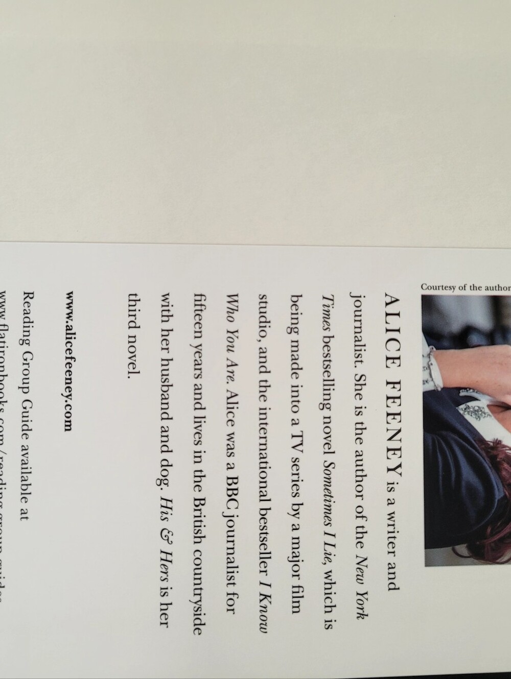 Alice Feeney — His & Hers (Black with Red Accent) Hardcover Book - Picture 6 of 11